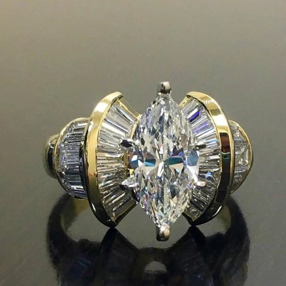 2.5ct Marquise Cut Ring
